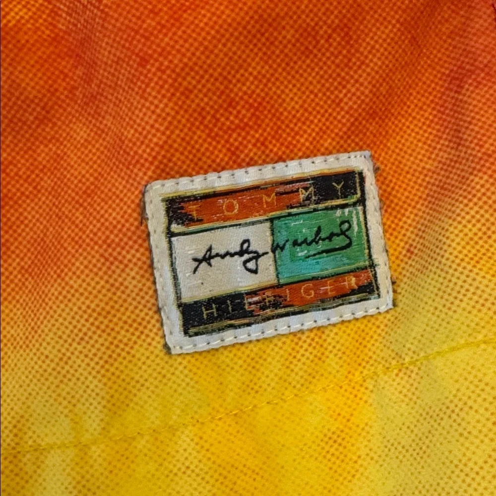 EUC! TOMMY HILFIGER Th X Andy Warhol 7" Sunset Swim Trunk Warhol Sun, sz M - Picture 3 of 11